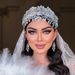 Heavy Handmade Headdress Bridal Headband Crystal Pearl Wedding Hair Style Headband Hair Accessories Earrings_ipsvogv.com