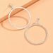 Unisex Small Commodity Fashion Claw Chain Rhinestone Large Circle Earrings Earrings_ipsvogv.com