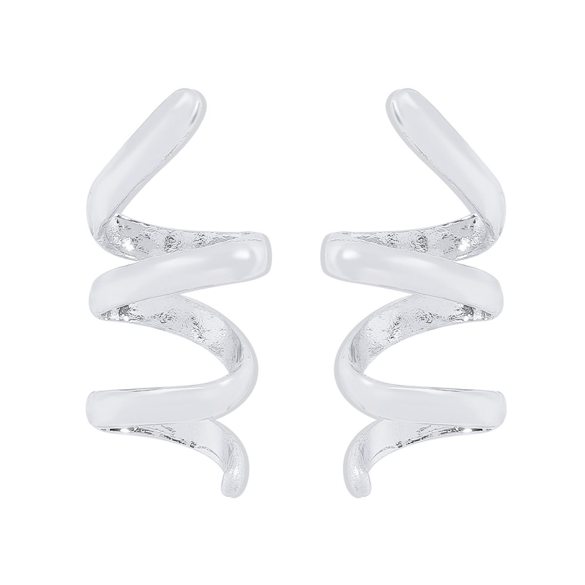 E12199 alloy spiral personalized earrings, fashionable and minimalist design, geometric line earrings_ipsvogv.com