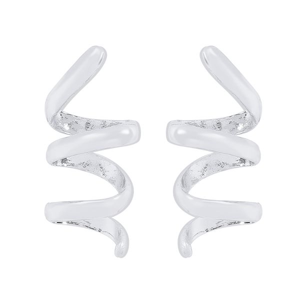 E12199 alloy spiral personalized earrings, fashionable and minimalist design, geometric line earrings_ipsvogv.com