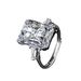 Hot Selling Simulation 10 Carat Princess Square Live Ring_ipsvogv.com