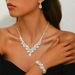 Women’s Jewelry Set Fashion High End Zircon Butterfly Tassel Earrings Necklace Set Niche Temperament Clavicle Chain Light Luxury Fashion Jewelry_ipsvogv.com