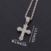 Hip hop Live New Versatile Diamond Cross Cuban Pendant Necklace_ipsvogv.com