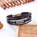 Personalized Leather Wristband Men's Beaded Multi-layer Woven Hip-hop Cowhide Bracelet Jewelry_ipsvogv.com