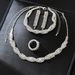 Set Of Wrapped Wedding Dress Jewelry For Women Bride Rhinestone Necklace Earrings Bracelet Ring_ipsvogv.com