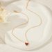 Red Heart Pendant Necklace - Real Gold Plated Stainless Steel Clavicle Chain_ipsvogv.com