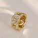 Ins High-end Light Luxury Design Exquisite And Fashionable Hollow Cuban Chain Personalized Temperament Ring_ipsvogv.com