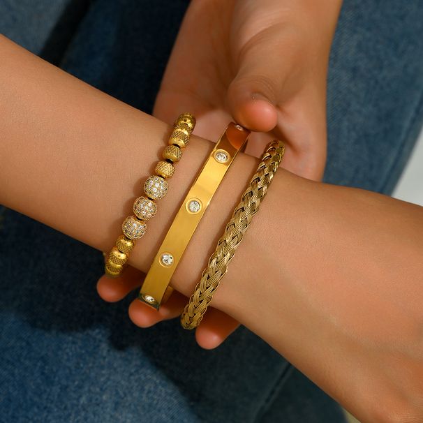 Personalized hip-hop style with multiple layers of inlaid zircon and adjustable opening dign, niche bracelet_ipsvogv.com