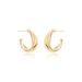 Women's Jewelry Simple Metal Earrings 925 Pure Silver High End Niche Twist Fashion Earrings Light Luxury Niche Earrings Silver Needle_ipsvogv.com