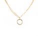 Double Layer Hollow Circle Pendant Necklace Female Ins Small Fresh Personality Temperament Clavicle Chain_ipsvogv.com