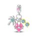 Women's Jewelry Summer Holiday Style Sunshine Beach Castle Sports Beads Pendant DIY Jewelry Bracelet Accessories Copper Plated Silver_ipsvogv.com