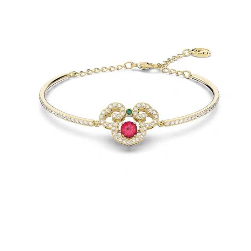 Persimmon Ruyi Beating Heart Bracelet Female Element Crystal Bracelet_ipsvogv.com