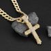 Personalized Cross Niche Design Street Full Diamond Watch Buckle Cuban Necklace Men's Jewelry_ipsvogv.com