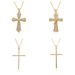Hot Selling Retro Inlaid Rhinestone Cross Pendant Necklace Creative Ladies Fashion Pendant Clavicle Chain_ipsvogv.com