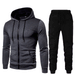 Men's Clothing Autumn and Winter New Men's Casual Cardigan Hooded Sweater 3D Printed Youth Men's Jacket Set_ipsvogv.com