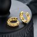 Colorful Zircon Men, Fashionable Design, Light Luxury, Full Diamond Earrings, Buckle For Women, High-end, Versatile_ipsvogv.com