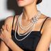 Multi layer long necklace sweater chain pearl neck NK23630_ipsvogv.com