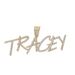Pendants & Charms Necklace Men's English Cursive Letter Pendant 26 English Letter Hip Hop Necklace DIY Splicing Set_ipsvogv.com
