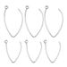 Stainless Titanium Steel Anti Allergic V-shaped Earrings, Large U-shaped Hook, DIY Ear Hook Accessories_ipsvogv.com