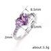 Cao Shi's New Love For Women's Fashionable Wedding, Noble And Elegant Heart-shaped Ring, Bride's Proposal Ring_ipsvogv.com
