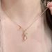 S Pure Silver Powder Crystal Butterfly Necklace For Women, Niche, Light Luxury, High-end, Exquisite Collarbone Chain,_ipsvogv.com