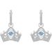 Beating Heart Crown Earrings For Women Elements Crystal Smart Earrings_ipsvogv.com