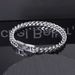 Summer New Hippo Stainless Steel Hip-Hop Men's Cuban Chain Dominant Folding Clasp Franco Bracelet_ipsvogv.com