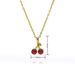Japanese And Korean High Grade Red Cherry Fruit Flower Pendant Necklace Female 2023 Summer Light Luxury Clavicle Chain Accessories Batch_ipsvogv.com