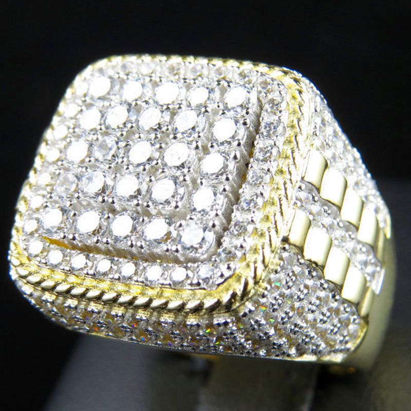 Wind Men's Hip-hop Domineering Personality Full Diamond Ring Man_ipsvogv.com