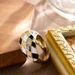 Fashionable And Exquisite Small Fragrance Style Drip Oil Geometric Diamond For Women With Adjustable Opening Ring_ipsvogv.com
