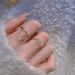 opening Chain Circular Silver Pure Zircon With Female Niche Design, Index Finger, Fashionable And Exquisite Layered Design, Finger,_ipsvogv.com