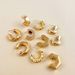 Unisex Fashion Popular Plated Multi Layer Metal Geometric Hexagonal Three Dimensional Earrings For Women_ipsvogv.com