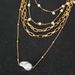 Personality Special Shaped Pearl Pendant Gold Multi Layer Necklace Female Simple Jewelry Necklace_ipsvogv.com