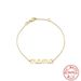 Women’s Jewelry Set Fashion Charm Bracelets Sterling Silver Minimalist Smooth Letter Mama Versatile Temperament_ipsvogv.com
