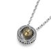 Chinese Style Pure Silver Mobius Ring Transport Bead Necklace For Men's Pendant, Trendy Brand, Versatile Accessory,_ipsvogv.com