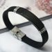 Accessories Stainless Silicone Sports Smooth DIY Titanium Steel Bracelet Men's Hip-Hop Jewelry_ipsvogv.com