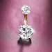 Women's Jewelry Diamond Zircon Belly Button Ring Belly Button Nail Piercing Jewelry_ipsvogv.com