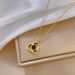 【 Full Body Titanium Steel 】 Love Projection Extremely Simple Wind Furnace, Real Gold Necklace For Women Instagram,_ipsvogv.com