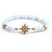 Ladies OL Fashion Bracelet With Gold Plated And Inlaid Zircon Lucky Bracelet, Colorful Octagonal Star Natural Stone_ipsvogv.com