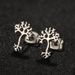 creative personality tree of life earrings Bohemian style gold color preserving electroplating jewelry_ipsvogv.com