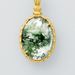 new Light Luxury Atmosphere Natural Water Grass Agate Necklace S925 Silver Inlaid Green Moss Stone Pendant Fashion Customization_ipsvogv.com