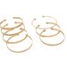 Retro Personality Exaggerated Wide Bracelet Gold Glossy Multi Element Bracelet Set Bracelet_ipsvogv.com