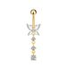Women's Jewelry Belly Button Ring Creative Butterfly Zircon Belly Button Belly Button Ring Piercing Jewelry_ipsvogv.com