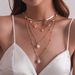 Pearl Pendant, Multi-layer Round Bead Necklace For Women, Fashionable New Retro Handmade Simple Necklace._ipsvogv.com