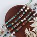 Summer Leisure Vacation Style, Colorful Natural Stone Cut Agate Freshwater Pearl Bead Design, Titanium Steel Necklace_ipsvogv.com