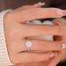 pure Silver For Women, With A Luxurious Temperament 50 Points. The Dazzling Diamond Ring Made Of Moissanite Is Sing_ipsvogv.com