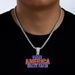 Hip Men And Women Full Diamond Cuban Chain Hip Hop Star Necklace Set With Diamonds, Versatile Collarbone For Street_ipsvogv.com