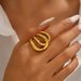 Women’s Jewelry Set Fashion Ins Geometric Light Luxury Style Female Opening Adjustable Ring Niche High End Multi Layer Winding Design Plain Ring Ring_ipsvogv.com