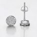 Unisex popular round full diamond thread earrings trendy men's personality all match earrings hip hop street popular earrings_ipsvogv.com