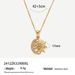 moon sun god full diamond pendant necklace female gold plated stainless steel non fading titanium steel jewelry_ipsvogv.com